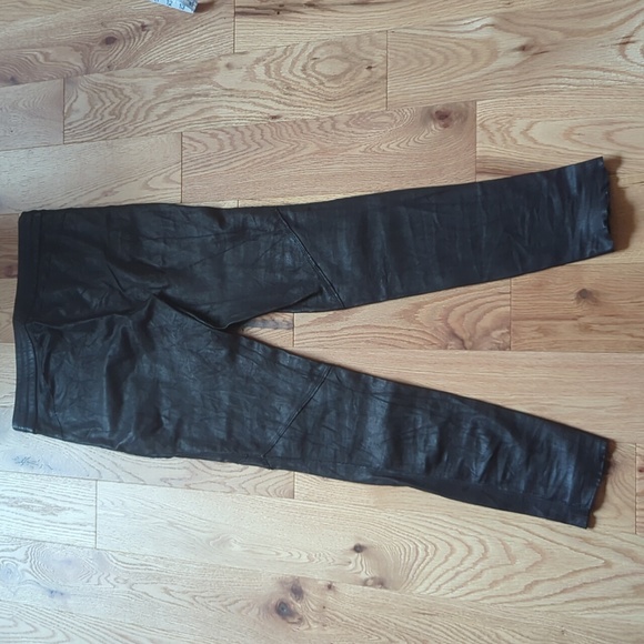 Marc Cain. Slim Fit Drawstring Pants. Faux Leather. Size N3. - Picture 12 of 14